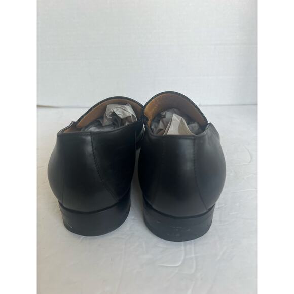 Gucci Men’s Horsebit Black Leather Slip On Loafer Dress Shoes Sz EU 41.5EJ - Picture 8 of 13